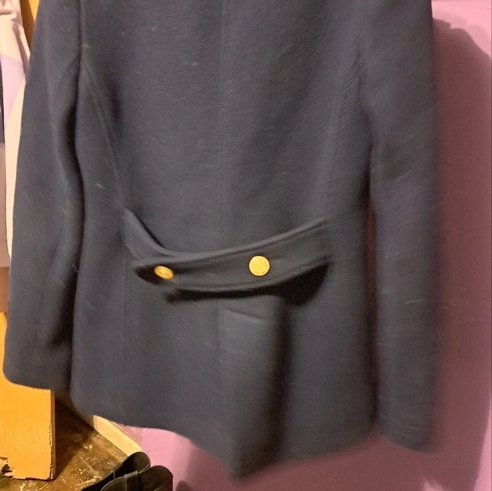 J. CREW Women peacoat size 0 navy blue - Picture 8 of 9